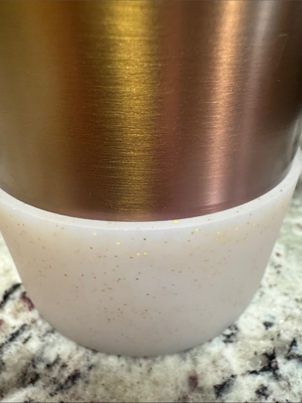 Stanley + Starbucks Iridescent Gold water bottle and bottom cover - Picture 4 of 8